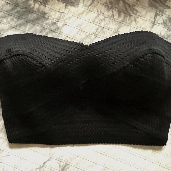Express black bandage tube top - Picture 1 of 4